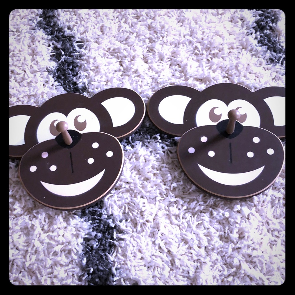 Monkey wall hooks